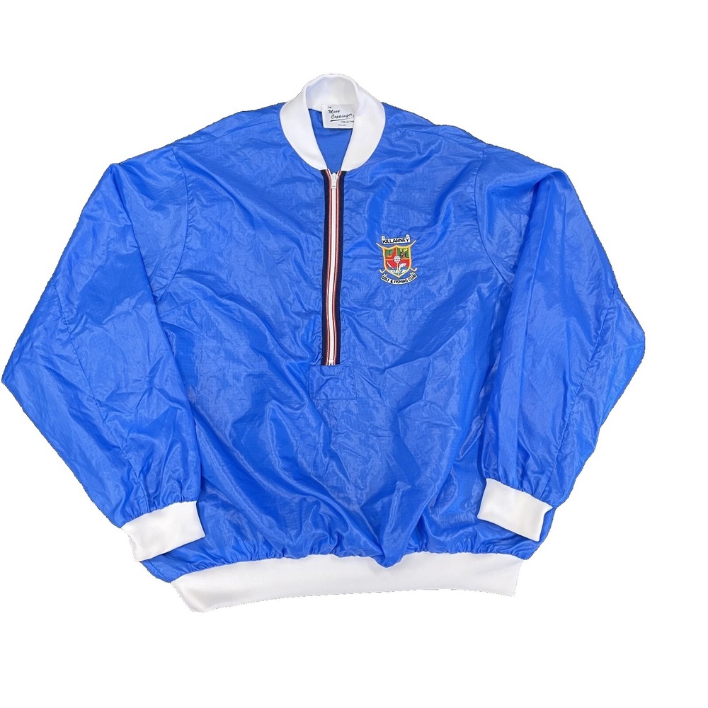 Vintage Killarney Golf Club‎ Windbreaker Jacket Men XL Blue 1990s Mary Coppinger